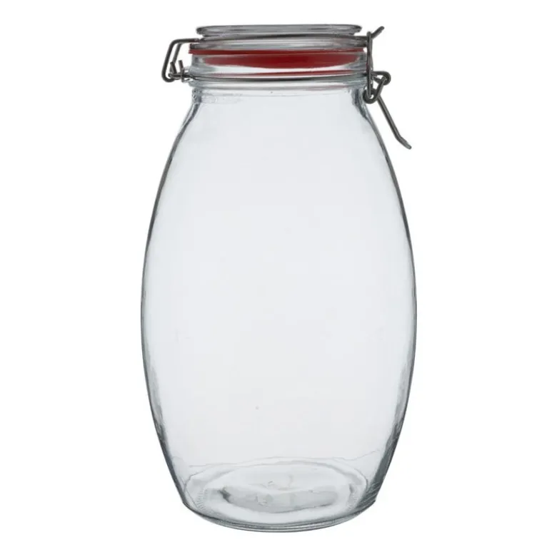 Voorraadpot klemdeksel rond - 1.5 liter