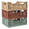 Vouwkrat groot - beige - 14.5x40x30 cm