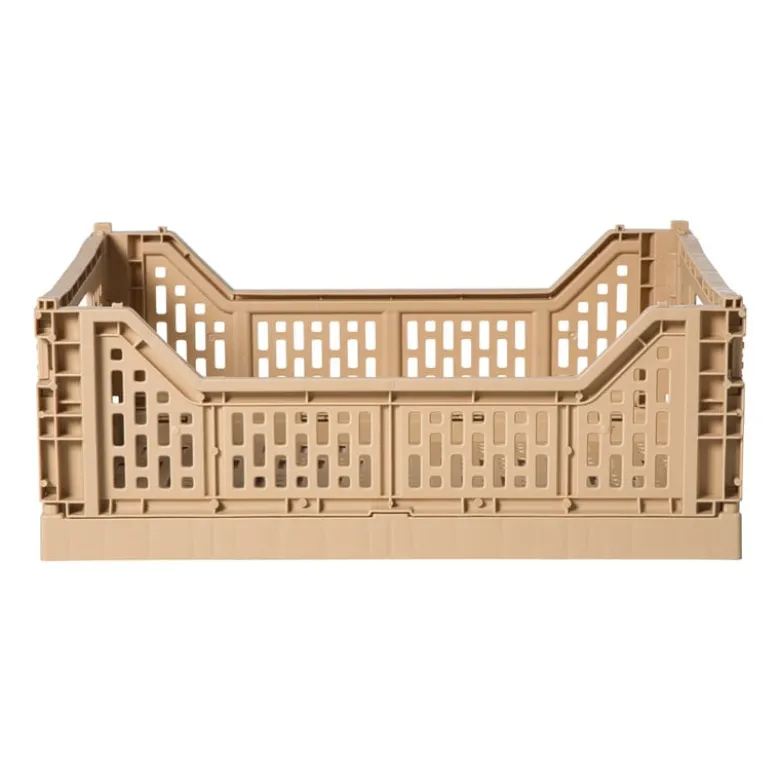 Vouwkrat groot - beige - 14.5x40x30 cm