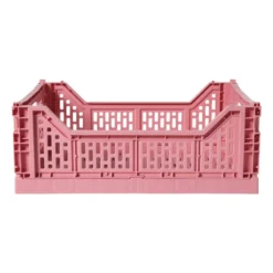 Vouwkrat groot - roze - 14.5x40x30 cm