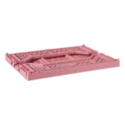 Vouwkrat groot - roze - 14.5x40x30 cm
