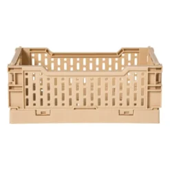 Vouwkrat klein - beige - 6x15x10 cm