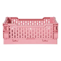 Vouwkrat klein - roze - 6x15x10 cm