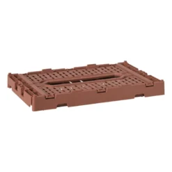 Vouwkrat middel - bruin - 10.5x27x17 cm