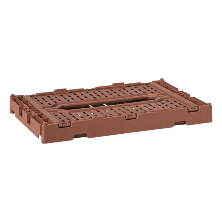 Vouwkrat middel - bruin - 10.5x27x17 cm