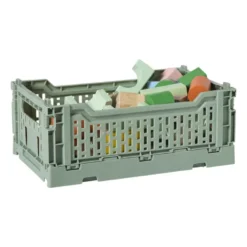 Vouwkrat middel - groen - 10.5x27x17 cm