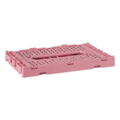Vouwkrat middel - roze - 10.5x27x17 cm