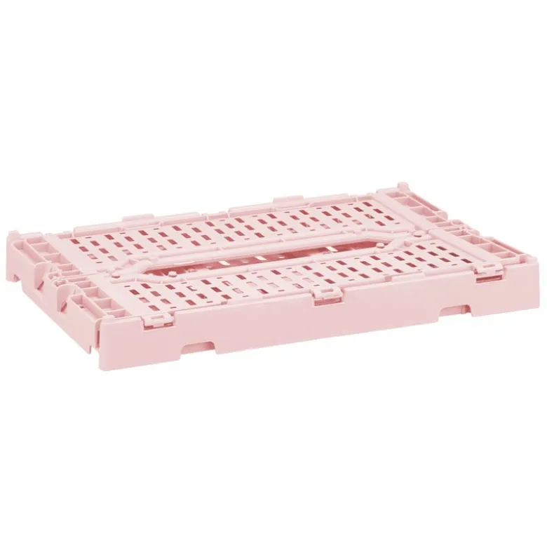 Vouwkrat middel - roze - 10x27x17 cm