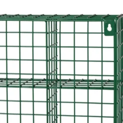 Wandrek wire 9 vakken - groen - 40x40x10 cm