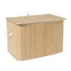 Wasmand bamboe 90 liter - naturel - 60x40x40 cm