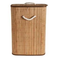 Wasmand bamboe - naturel - 72 liter