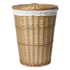Wasmand gevlochten - naturel - 46x57 cm