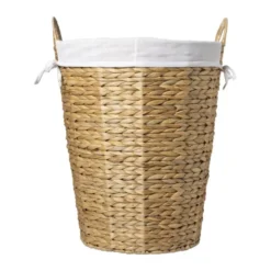 Wasmand Saar 50 liter - bruin/wit - ø42x50 cm