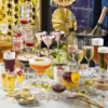 Waterglas - transparant/goud - 550 ml