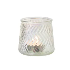 Waxinelichthouder helder - glas - ø8.3x7.3 cm