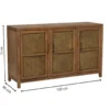 Webbing dressoir Bandung - bruin - 72x120x40 cm