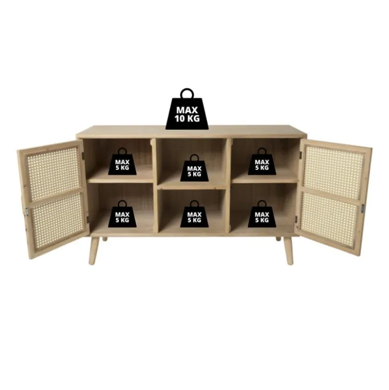 Webbing Java dressoir - 75x120x39.5 cm