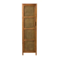 Webbing kast smal Bandung - bruin - 160.5x45x40.5 cm