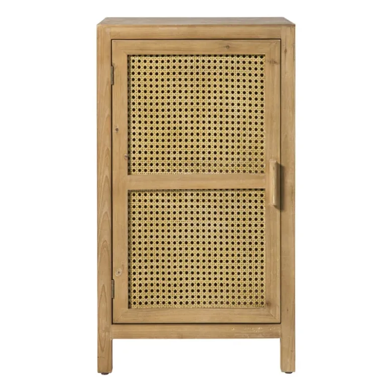 Webbing nachtkastje Bandung - naturel - 80.5x45x40.5 cm