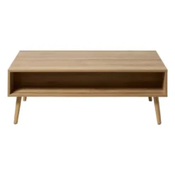 Webbing salontafel Batavia - bruin - 39x110x59 cm