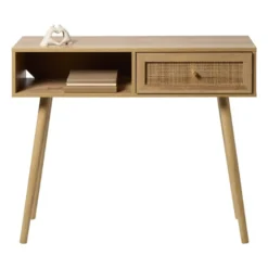 Webbing sidetable Batavia - bruin - 81x100x30 cm