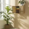 Webbing wandkast Bandung - naturel - 48.5x60x22 cm