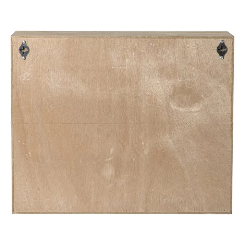 Webbing wandkast Bandung - naturel - 48.5x60x22 cm