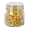 Weckpot ribbel met gouden deksel - 500 ml