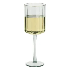 Wijnglas geschulpt - groen - 370 ml