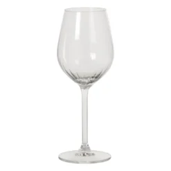 Wijnglas plisse klein - transparant - 380 ml
