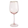 Wijnglas - roze/goud - 380 ml