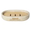 Zeepbakje sand - beige - 12.9x8.4x2.5 cm