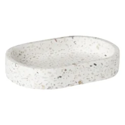 Zeepbakje Terrazzo - wit - 2x13x9 cm