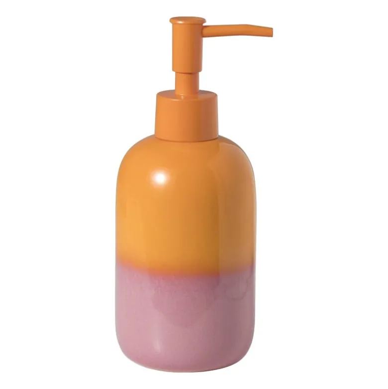 Zeeppompje duo - oranje/roze - ø7.3x18.3 cm