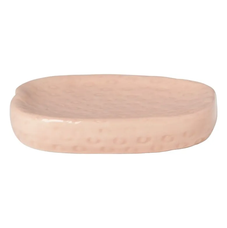 Zeepschaaltje aardbei - roze/groen - 2x11.5x9.8 cm
