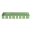 Zeepschaaltje blokjes - groen/wit - 1.3x15.8x8.3 cm