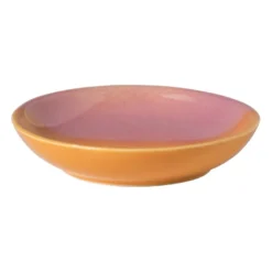 Zeepschaaltje duo - oranje/roze - ø11x2.2 cm