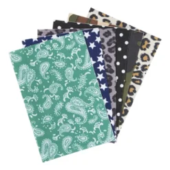 Zelfklevende stof prints - multikleur - set van 6