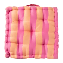 Zitkussen oranje/roze - 40x40x8 cm